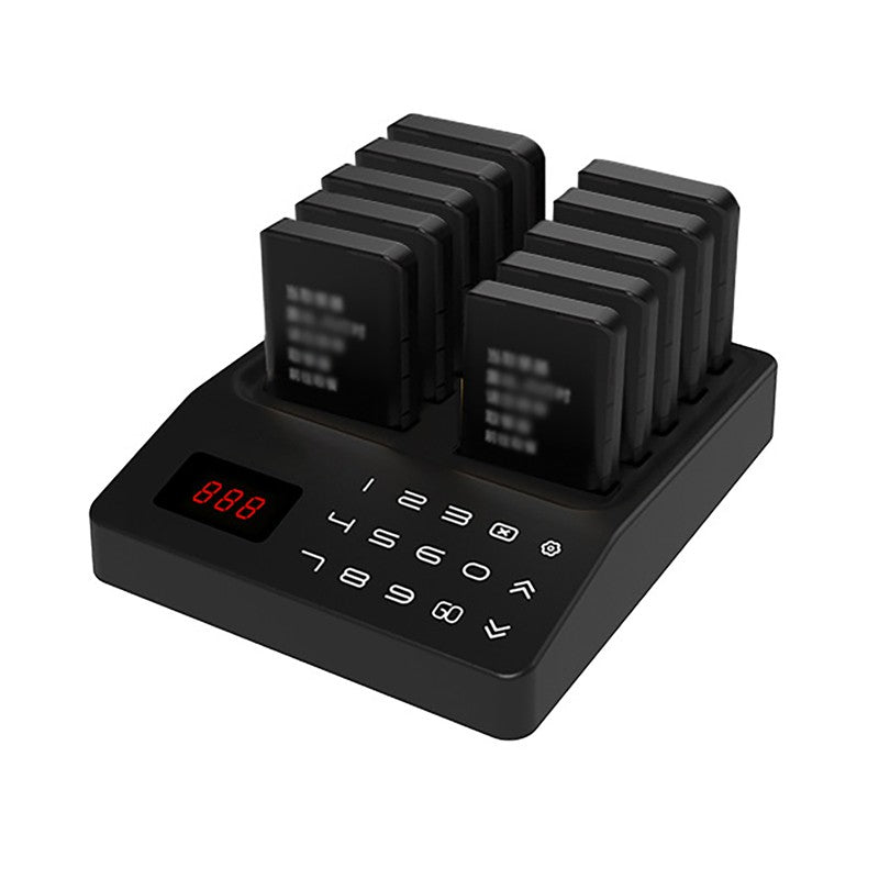 Wireless Restaurant Pagers Calling System 16 Coasters Buzzer Vibrator Bell Receivers For Food Truck Bar Coffee Fast Food Hotel