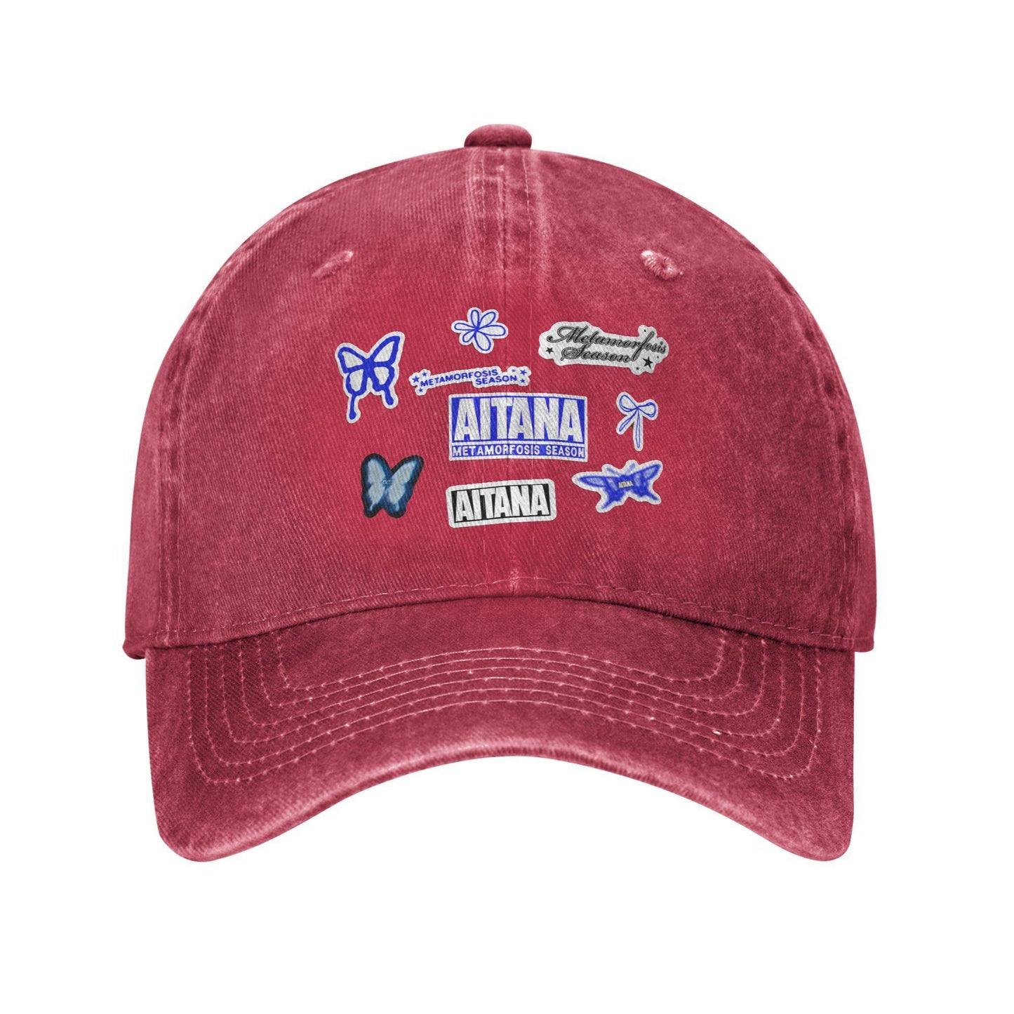 Boné de beisebol Summer Butterfly Aitana Boné de sol Dropshipping Design Bonés de Hip Hop Lavados Masculino Adulto Vintage Kpop Rock Bonés de beisebol