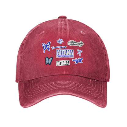 Boné de beisebol Summer Butterfly Aitana Boné de sol Dropshipping Design Bonés de Hip Hop Lavados Masculino Adulto Vintage Kpop Rock Bonés de beisebol