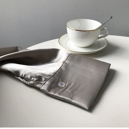 Fall Turn-down Collar Elegant Satin Loose Women Shirt 2025 Plus Size Blouse Autumn Vintage Casual Button Silk Tops