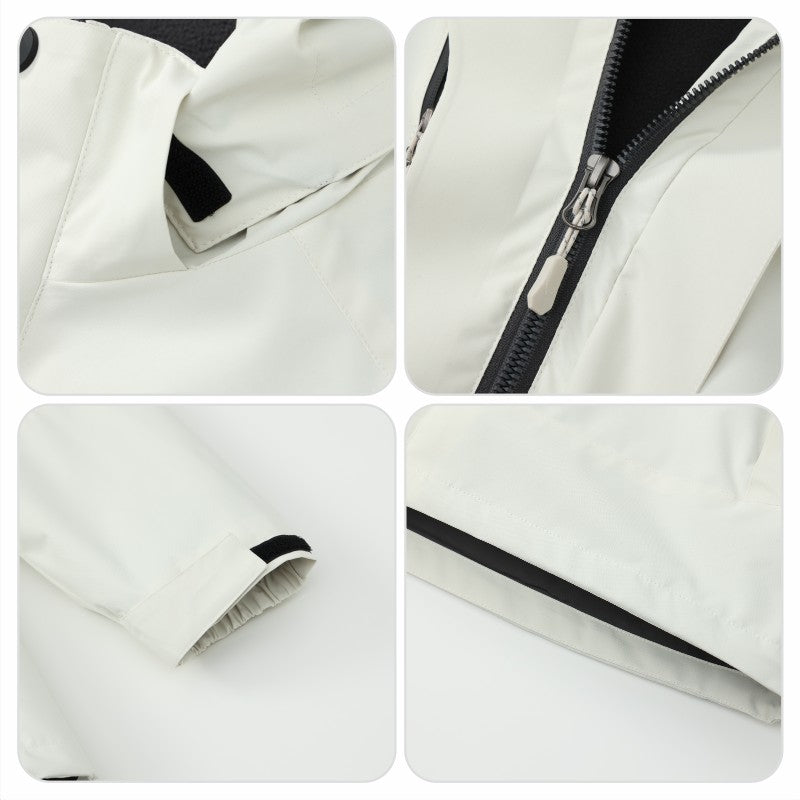 Customized Windbreaker printing free logo image picture thick fleece lined jackets outdoor sportswear windproof coat team clothi