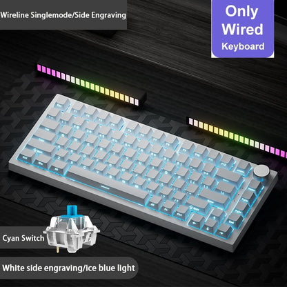 Teclado mecânico gamer Ajazz AK820/AK820Pro Bluetooth 5.1/sem fio/com fio, teclado customizado com botão selado de troca térmica