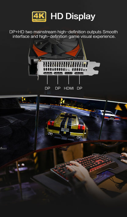 Placa de Vídeo MLLSE AMD RX5700 XT 8GB GDDR6 256Bit PCI-E 4.0×16 6+8Pin Radeon GPU Rx 5600XT Gaming