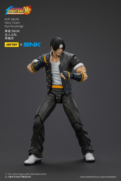 JOYTOY SNK KOF 98UM Hero Team 1/18 Bonecos de Ação Kyo Kusanagi Goro Daimon Modelo Benimaru Nikaido Jogo Anime Presentes de Brinquedo Masculino