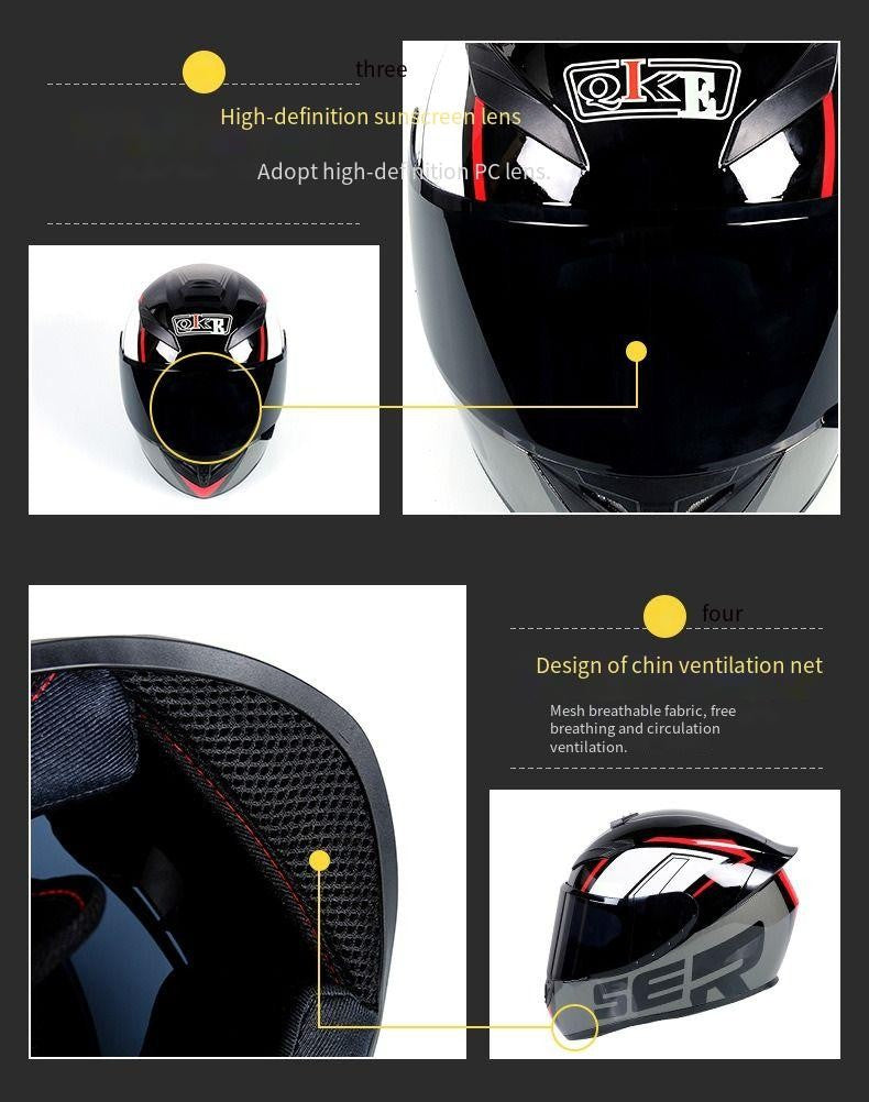 Novo capacete de moto Bluetooth para homens e mulheres, cobertura total, antiembaçante, capacete de moto integral