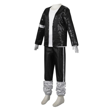 Halloween Coplay outfit for Show Performance Party Michael Jackson Celebrity Birthday Carnival Billie Jean Pop Star MJ costume