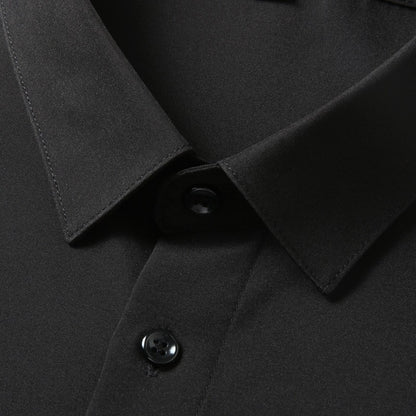 Men Shirt Short Sleeve Summer Waterproof Oil Proof Antifouling Oversize 6XL 7XL 8XL 10XL Plus Size Formal Casual High Quality