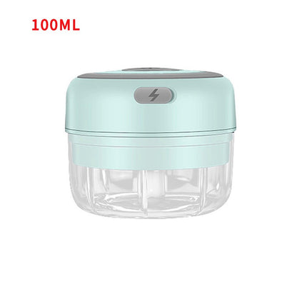 HiPiCok Moedor de Carne Elétrico Triturador de Alho Picador de Alimentos Mini Triturador de Alho Máquina de Moer Legumes USB Utensílios de Cozinha