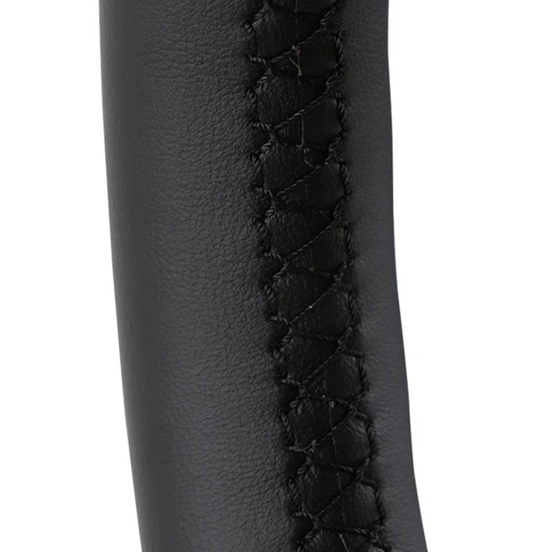 Capa de volante de couro artificial preto antiderrapante costurada à mão, personalizada para Mercedes Benz Classe C W203 2001-2007