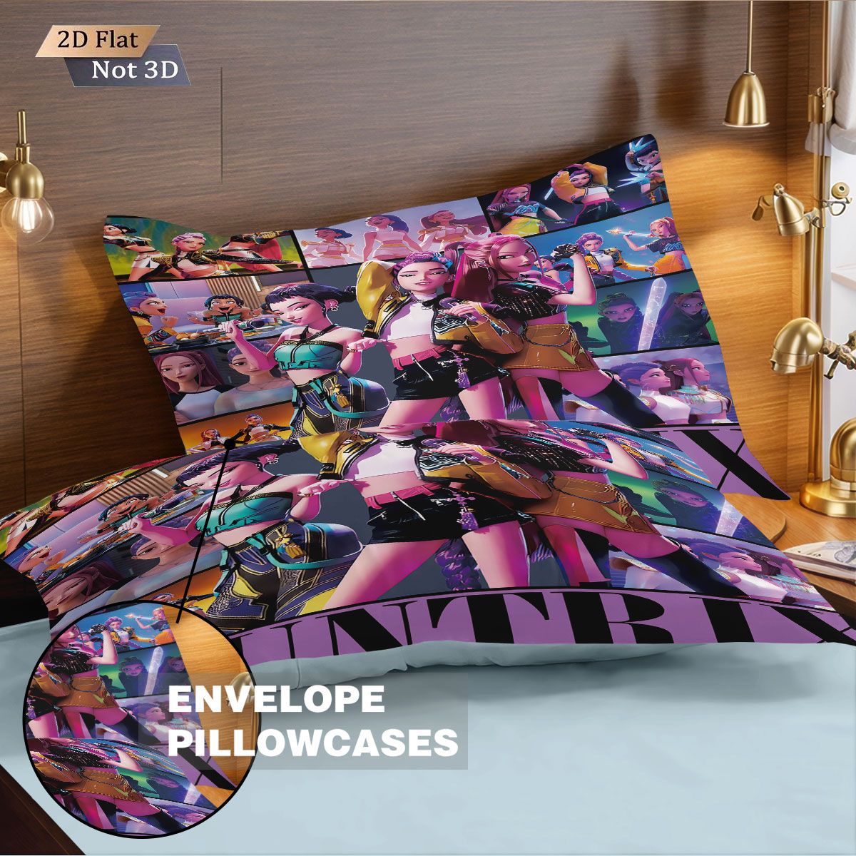 3pcs kpop Devil Girl Group Print coreless Bedding Set Multi Size Bedrooms Dormitory duvet Cover Soft  Machine Washable