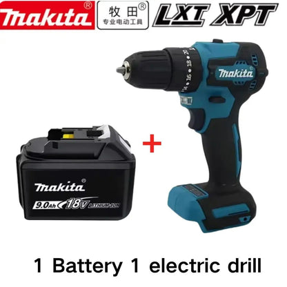 Bateria Recarregável Original Makita 18V 9Ah 6Ah 5Ah para Ferramentas Elétricas Makita Bateria de íons de lítio 18v de Substituição + carregador + furadeira elétrica