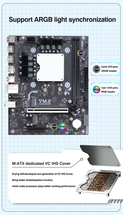 Ultra ES 0000 Series Motherboard Integrated CPU(Refer to U5 125H U7 155H 165H) DDR5 RAM AI ARGB LGA115X PCIe 3.0x8 Placa base