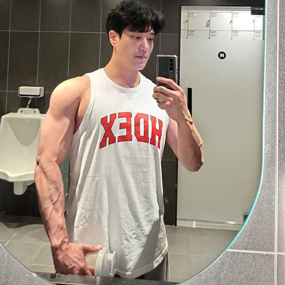 Tank Top Men Singlet Muscle Shirts Gym Basketball Tank Tops Tee Workout Clothes for Men