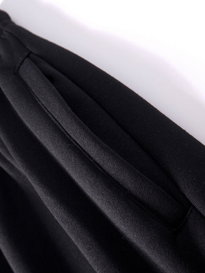Calça Moletom Masculina Reta, Jogger para Esportes e Moda Urbana, Larga, Grande, com Cordão, Calça Longa Masculina com Múltiplos Bolsos