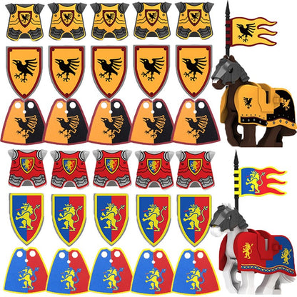 Blocos de Montar Zoológico Medieval Acessórios de Personagens Montarias Animais Cervos Elefantes Camelos Lobos Cavalos de Guerra Tijolos Brinquedos Presentes K080
