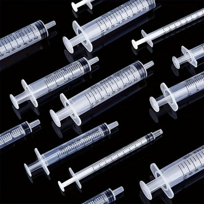 20 Unidades de Seringas de 1ml/3ml/5ml/10ml com Tampa para Cola, Dispensa e Medição de Líquidos, Alimentação de Animais de Estimação, Recarga de Cartuchos, Etc.