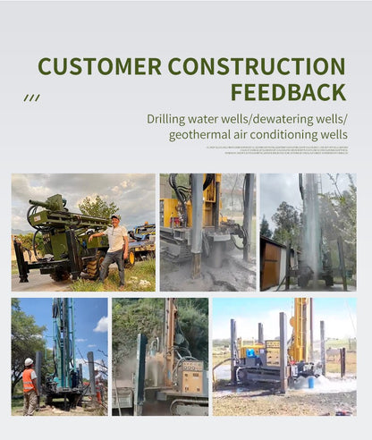 Rotary Blasthole Drill Rig Truck Mounted 200m 300m 500m 600m 800m Deep Borehole Machine Air Water Circulation