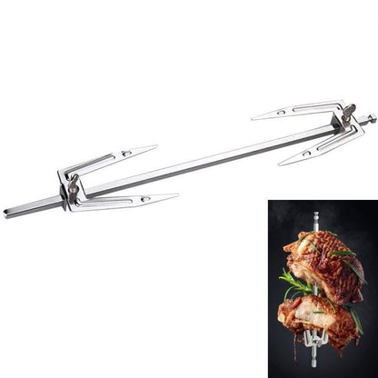 Stainless Steel Air Fryer Fork Roast Chicken Skewer Fish Meat Grilled Rack Rotation Roaster Forks BBQ Tools Oven Accessories