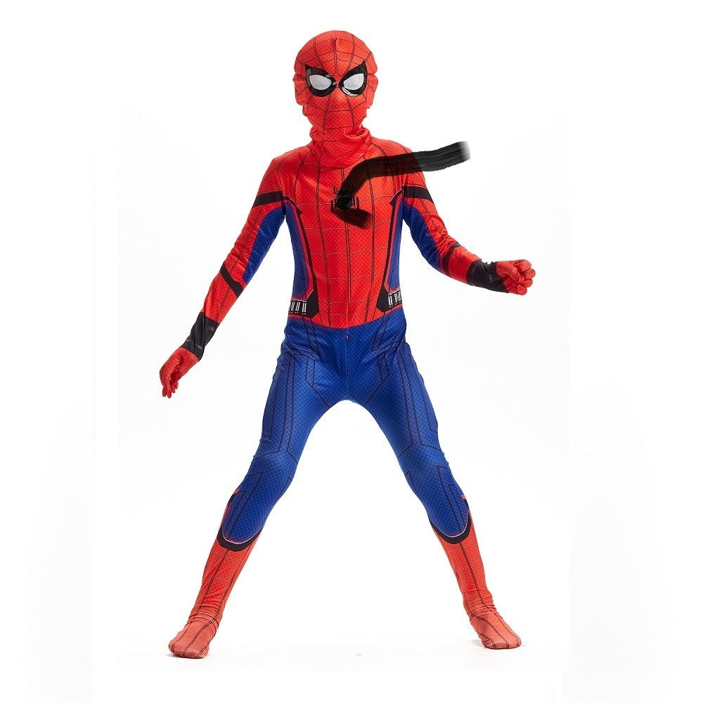 Spider-Gwen Official Adult Zentai Halloween Costume - Hooded Spandex Jumpsuit with Pull On Spandex Mask
