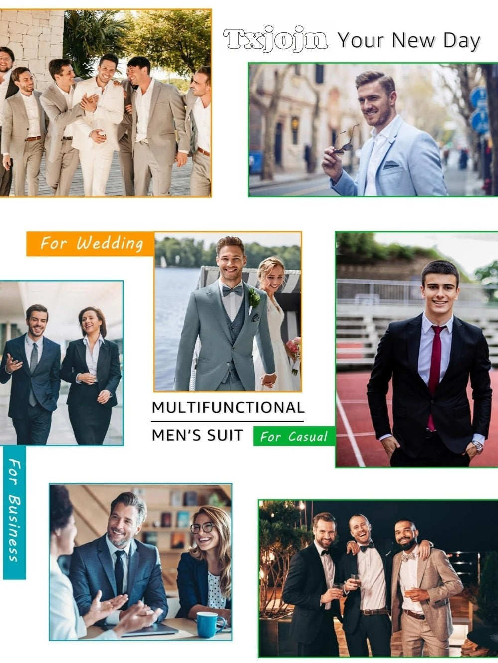 White Luxurious Pearls Suit Set 3 Pieces For Men Wedding Groom Sets Elegant Shawl Lapel Men's Suits Dancing Wear Party Tuxedo