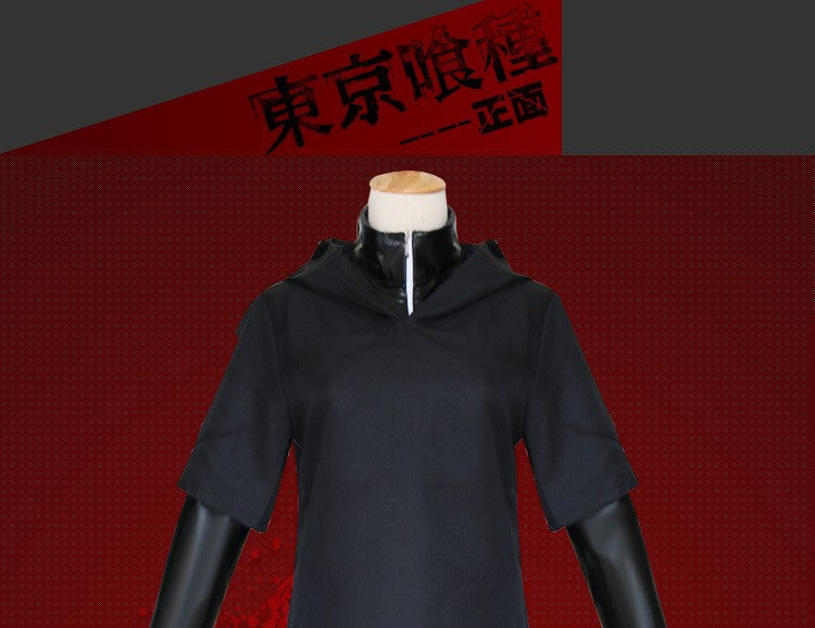 Anime Tokyo Ghoul Cosplay Kaneki Ken Cosplay Costumes Uniform Masks Hoodie Jacket Pants Shorts Full Set Outfits Wig Men