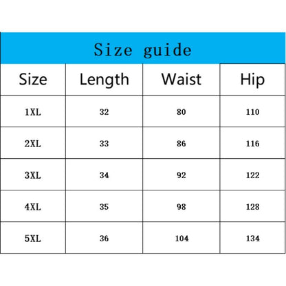 Plus Size 1XL-5XL New Women's Fashion High-Waisted Skirt Pants Phone Pocket Simple Floral Print Ladies Casual Shorts ?