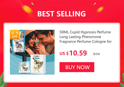 50ml Colônia Cupid Perfume Feromônio Colônia Masculina Longa Duração Aumenta a Intimidade Perfume Hombre de Alta Qualidade Atrai Mulheres