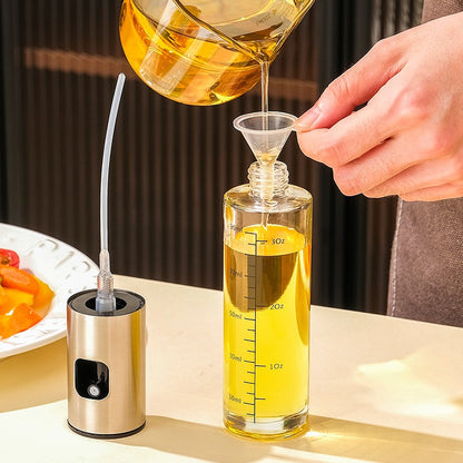 Frasco Pulverizador de Óleo Doméstico Garrafa de Spray de Azeite para Cozinhar Churrasco Frasco Vazio de Óleo para Assar de Plástico Frasco de Vinagre ou Pincel de Óleo