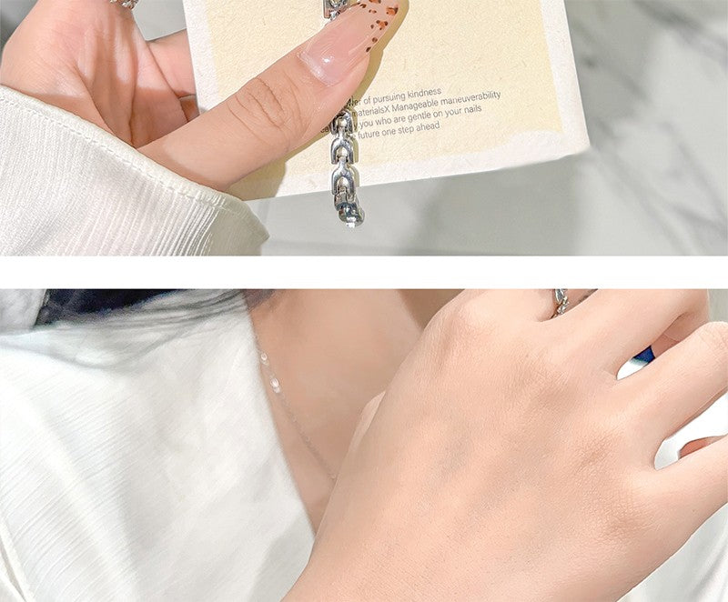 GEDI Women's Watch Silver Fashion Waterproof Ladies Watches Elegant Diamond Quartz Wristwatch Woman Gift for Girlfriend