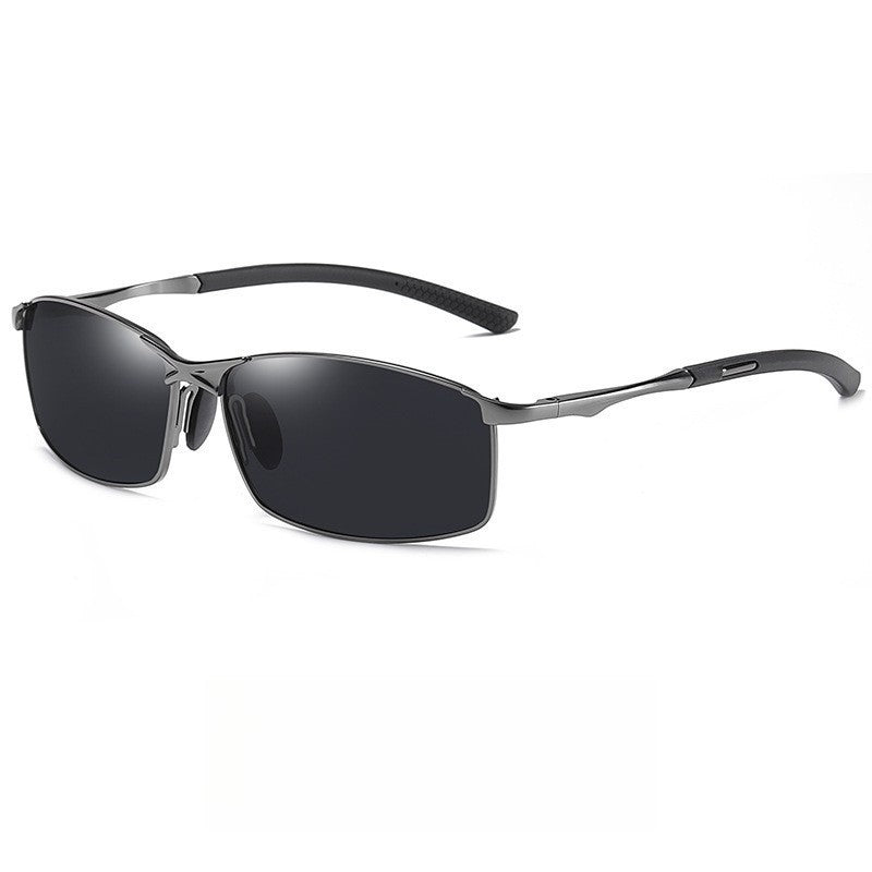 Óculos de Sol Polarizados com Armação de Metal e Lentes Fotocromáticas, Visão Noturna, Adequados para Esportes, Ciclismo, Pesca, Condução e Acampamento