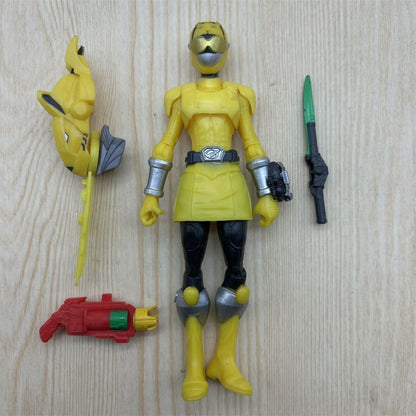 Hasbro Power Rangers Ranger Vermelho Ranger Azul Ranger Preto 15cm Genuíno Produtos a Granel Contêm Defeitos Modelo Boneco Boneca Figura de Ação