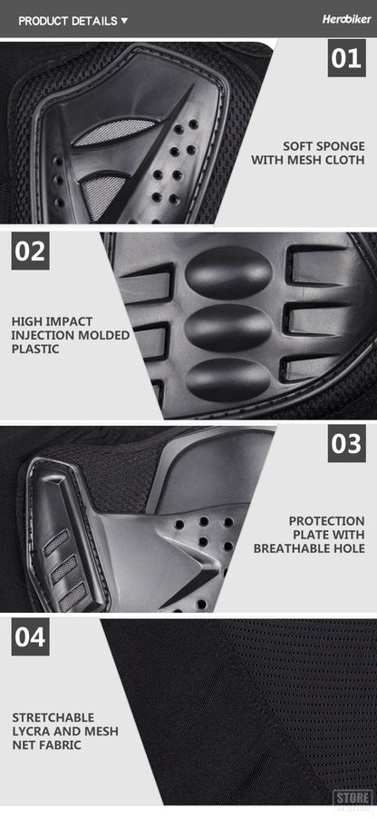 5XL Motorcycle Jackets Men's Full Body Armor Protection Jackets Motocross Enduro Racing Moto Protective Equipment Clothes