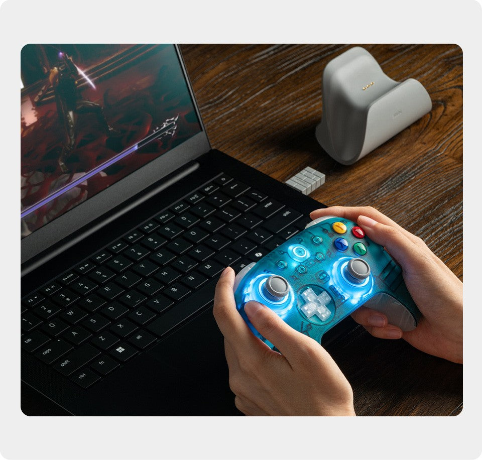8BitDo Ultimate 2 Wireless Gaming Controller for PC & Android with TMR Joysticks, Switchable Triggers, Motion Control, 8Speed