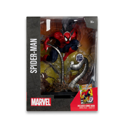 McFarlane Toys Spider-Man (Marvel Tales #223)/Deadpool (Deadpool #1) Figuras Posadas em Escala 1:6 com Cenas Sem Quadrinhos