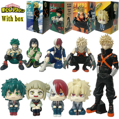 Em Estoque Novo Anime My Hero Academia Midoriya Izuku Bakugou Katsuki Ochaco Uraraka Bonecos de Anime Brinquedos para Crianças Presente de Natal