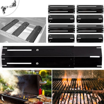Universal Heat Plates Tent Shield Grill Parts Stainless Steel Adjustable Burner Cover Flame Tamer for Nexgrill Parts Charbroil