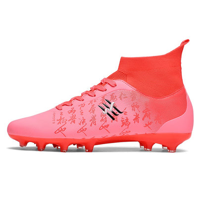 New Soccer Boots Men Football Shoes Cleats Professional Soccer Shoe High-Tops Non-Slip Spikes for Big Boys Wide Training Sneaker