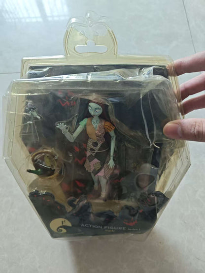 Disney Jun Planning Nightmare Before Christmas Sally Action figures Series 1 Presente de Halloween A embalagem não inclui uma caixa
