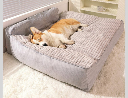 Sofá para Cachorros Grandes Confortável Outono e Inverno Golden Retriever Cama Grande e Profunda para Cães Gatos Canil Ninho de Estimação