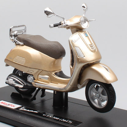 Maisto 1/18 Piaggio Vespa Scooter 98 PK 125 GTR P150X 300 MP5 Primavera GTS 125CC 150CC 946 Moto Miniatura de Brinquedo de Metal