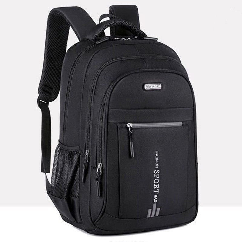 Unisex Large Capacity Backpack, Business Travel Laptop Bag, Multi-Compartment Design, Adjustable Straps, Ideal for Work Leisure