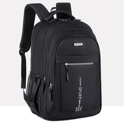 Unisex Large Capacity Backpack, Business Travel Laptop Bag, Multi-Compartment Design, Adjustable Straps, Ideal for Work Leisure