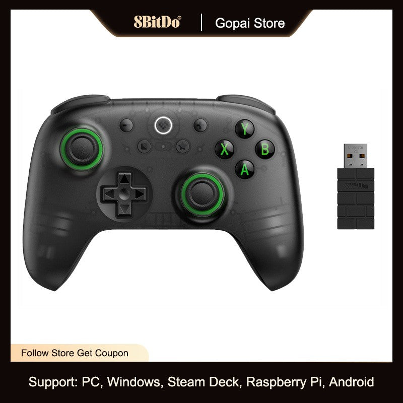 8BitDo Ultimate 2C Wireless Gaming Controller Hall Effect Joystick for PC, Windows 10, 11, Steam Deck, Raspberry Pi, Android