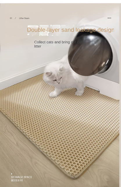 Tapete Higiênico Para Gatos À Prova D'água, Camada Dupla, Caixa De Areia Para Gatos, Tapete Antiderrapante Lavável Para Gatos, Para Limpeza De Pets