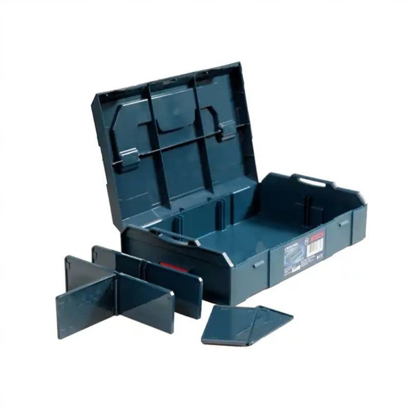 Maleta de Ferramentas Bosch Antichoque Caixa de Ferramentas Durável Kit de Ferramentas Multiuso Caixa de 6 Compartimentos Removíveis Caixa de Ferramentas Portátil e Empilhável