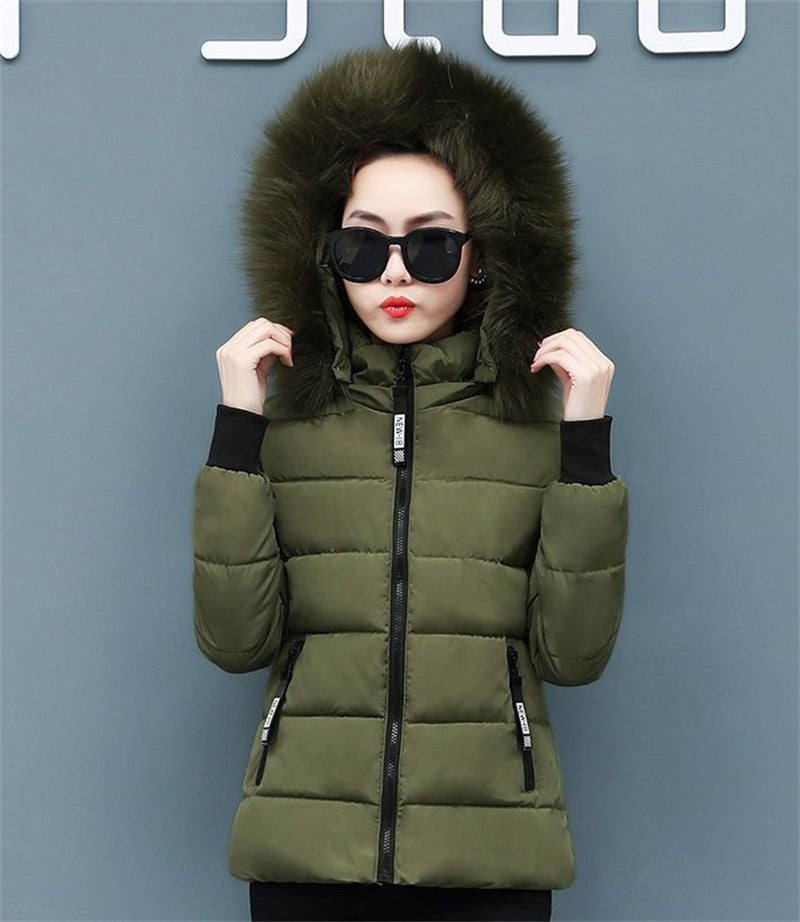 Women's Winter Parka Coat 2025 Korean Version Loose Lady Cotton Padded Outerwear Temperament Casual Ladies Down Cotton Jacket