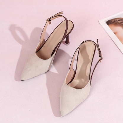 Arrival Pointed-Toe Stiletto Women's Sandals 2025 New Summer Elegant and Sensual Stiletto-Heeled Covered-Toe Shoes for Women