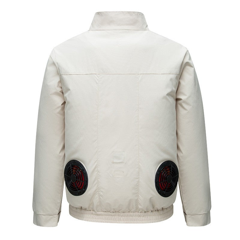 Cooling Air Conditioning Clothes with Fan Outdoor Charging Summer Cooling Welding Labor Overalls Men