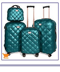 Expandable Luggage Set 2 Piece Softshell Suitcase 20inch Carry-on Luggage & 28inch Checked Luggage for Travel or Business