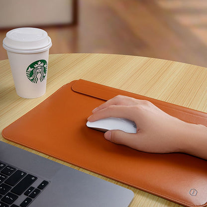 WiWU Laptop Sleeve Case for MacBook Air 13 M2 A2681 Ultra-thin Leather Notebook Case for Macbook pro 16 14 Waterproof Laptop Bag